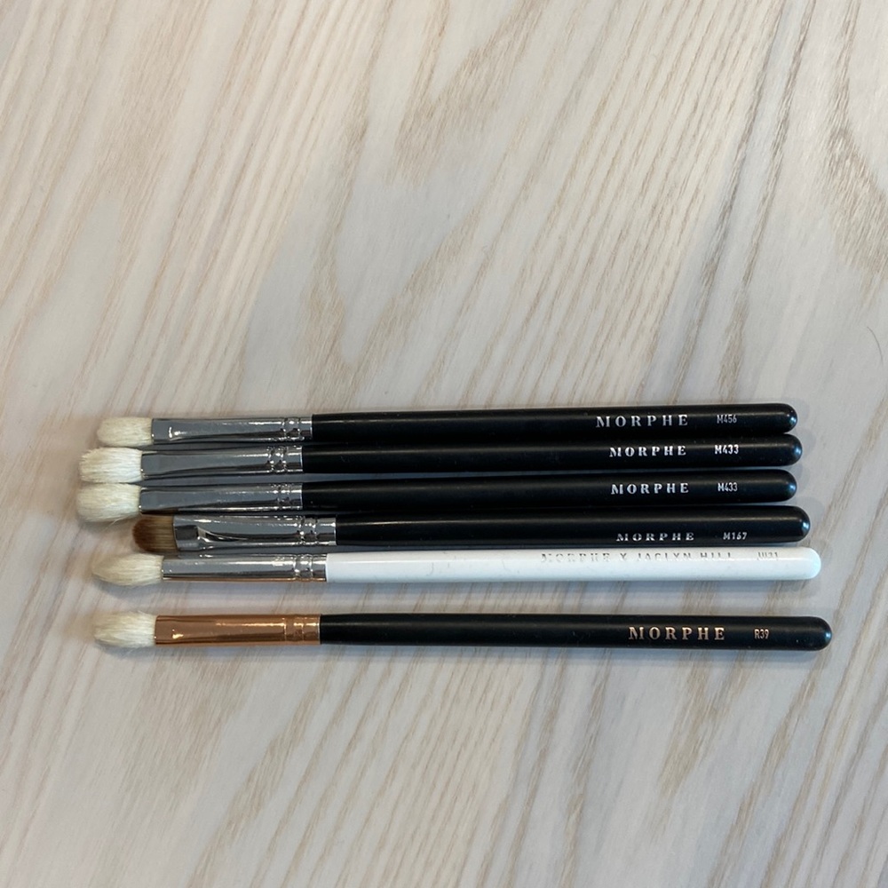 Set of 6 Morphe Makeup Brushes